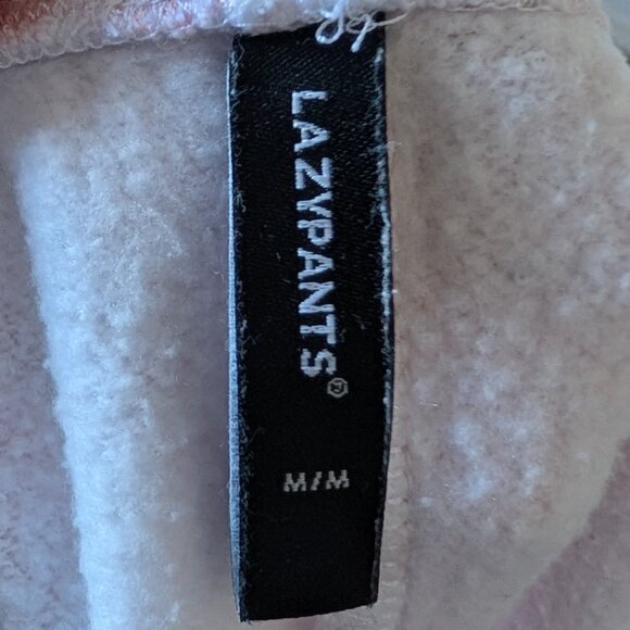 Lazy Pants - Tie Dye Pink/Blue Warm Jogging Pants - Size - M - Picture 7 of 7